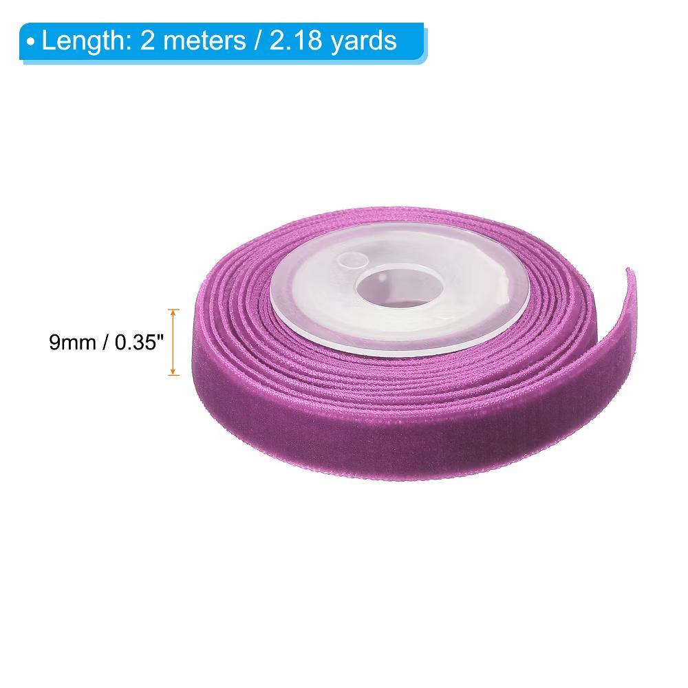 Velvet Single-Faced Vintage Soft Craft Decorative Wedding Ribbon - Image 31