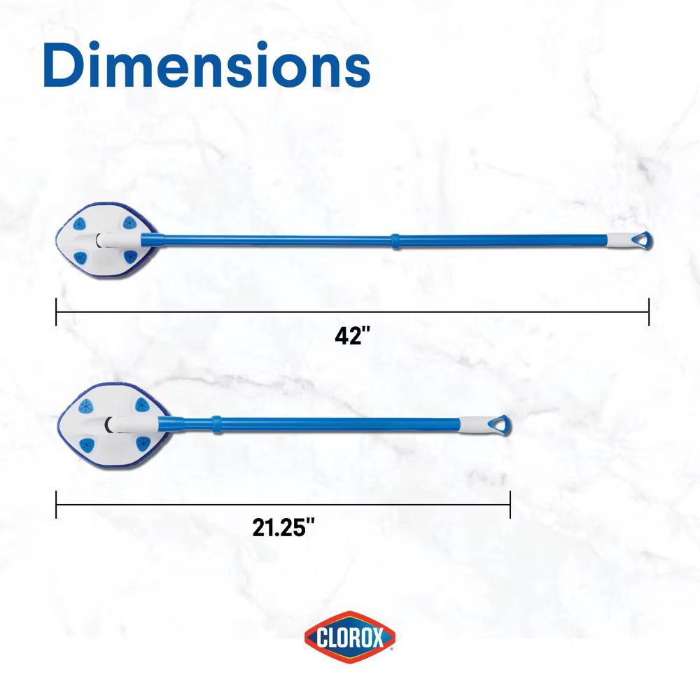 42 inch Max Reach Tub & Tile Bathroom Scrubber plus Heavy-Duty Refill - Image 3