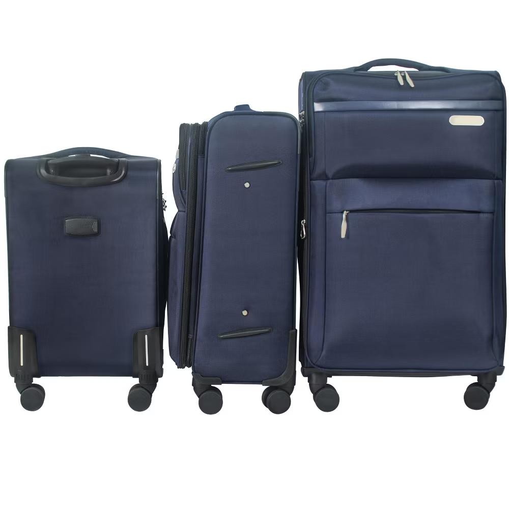 3-Piece Softside Luggage Set with Built-in Lock, Expandable Lightweight Suitcases with Spinner Wheels (20/24/28 Inch) - Image 4