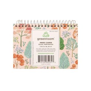 greenroom 3"x5" 50ct Spiral Index Cards: Multicolored Art & Design Notecards, Special Rule, Uncoated Paper Basics