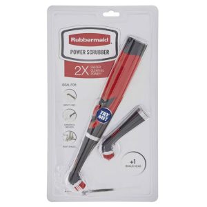 Power Scrubber with 1 All-Purpose Scrubbing Head and 1 Grout Scrubbing Head