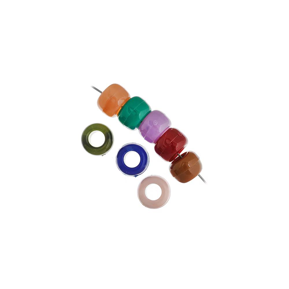 1000pcs 9mm Assorted Plastic Barrel Pony Beads for Jewelry Making Bracelets Necklaces DIY, Kandi Beads Bulk Crafting Beads - Image 14