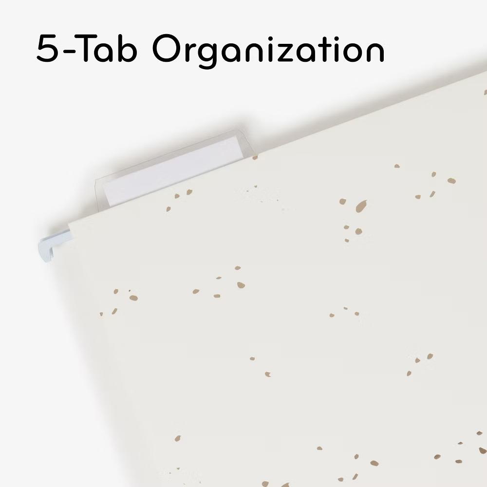 6ct Hanging File Folders Simple Speckle: Office Supplies Organizer, Multicolored, 150 Sheet Capacity - Image 5