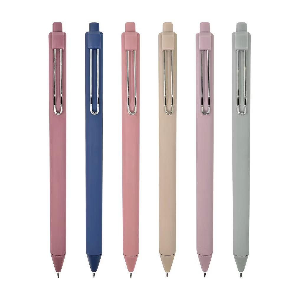 Retractable Black Ink Gel Pens, 0.5mm Fine Point, Black ink, Set of 6 - Image 18