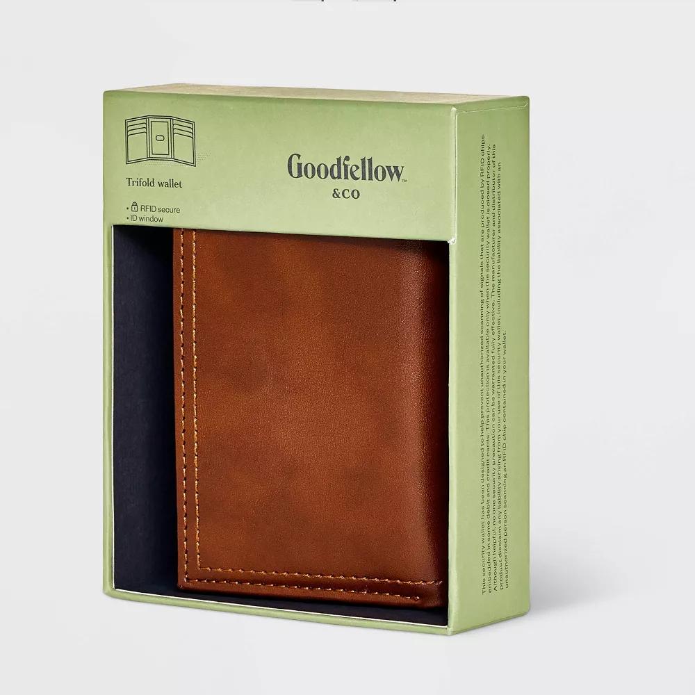 Men's RFID Trifold Wallet - Brown