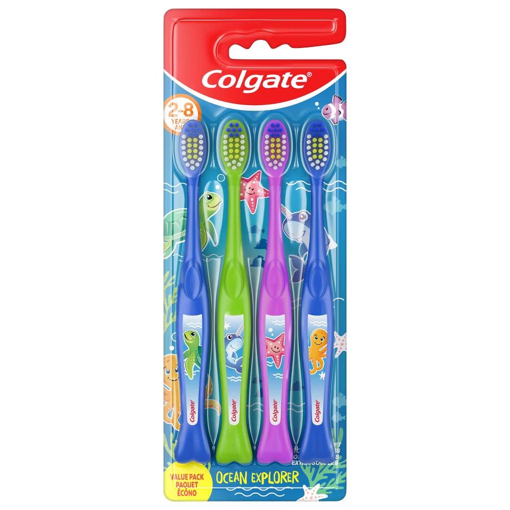 Kids' Ocean Explorer Manual Toothbrush Extra Soft - 4ct - Image 8