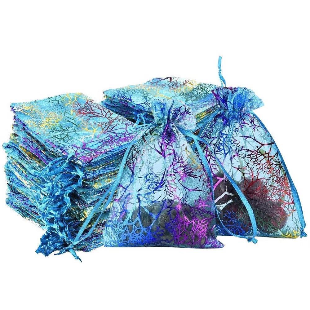 Home Collection Sheer Coralline Organza Gift Bags - Image 4