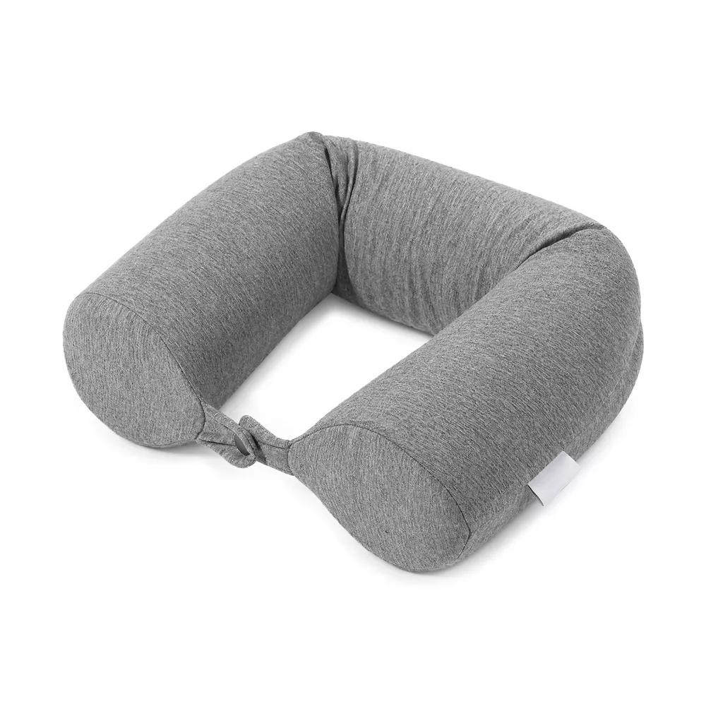 U‑Shaped Memory Foam Nap Pillow with Snap Closure for Desk and Travel Use 1Pc - Image 7