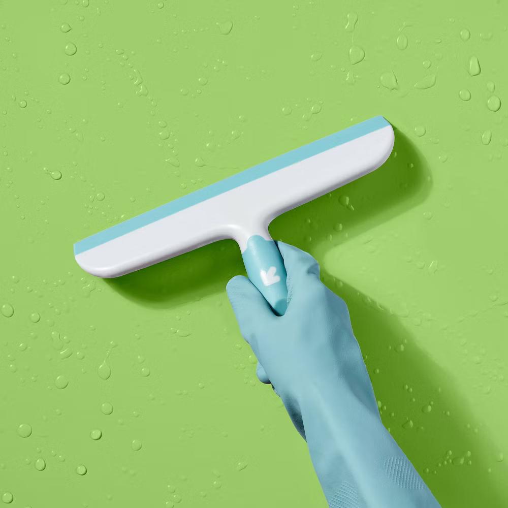 Squeegee with Hanging Hook - Non-Abrasive, Reusable, Soft Grip, Shower - Image 4