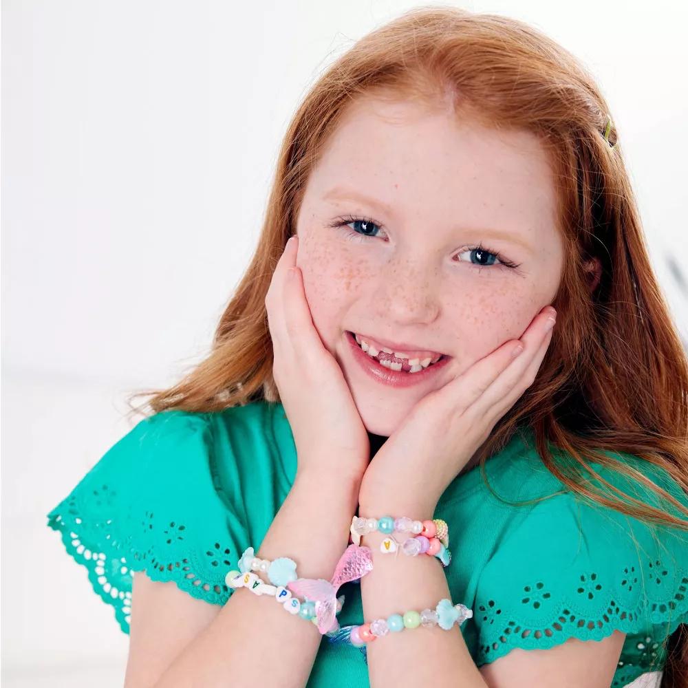 Creativity for Kids Mermaid Bead Jewelry Jar: Craft Kit with Beads & Cord for Ages 6 - Image 5