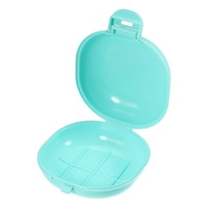 Travel Portable Soap Box 3.58"x3.46"x1.69" 1 Pc