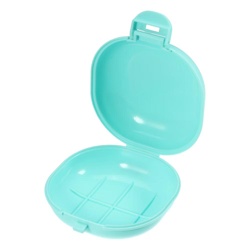 Travel Portable Soap Box 3.58"x3.46"x1.69" 1 Pc