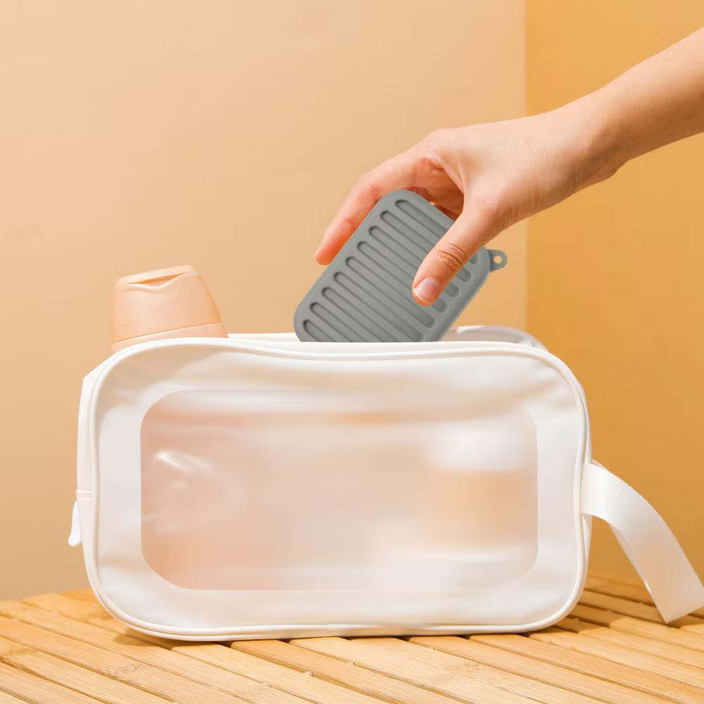 Soap Dish, Silicone Leak Proof Soap Bar Case - Image 4