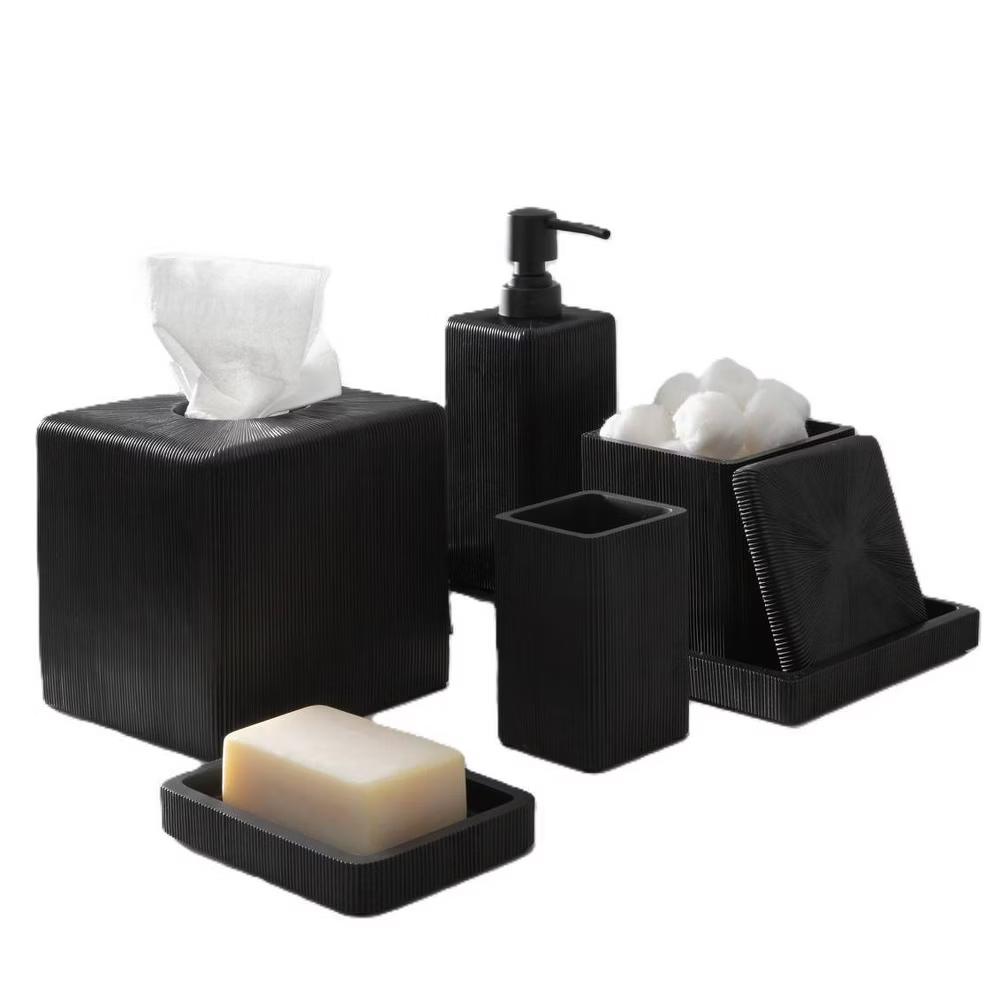 Fitzroy Resin Bathroom Tray Black