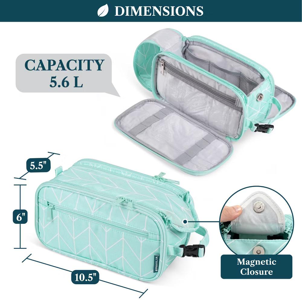 Toiletry Bag Women Men, Travel Toiletries Organizer Case, Essentials Shaving Dopp Kit, Cosmetic Make Up Accessories - Image 44
