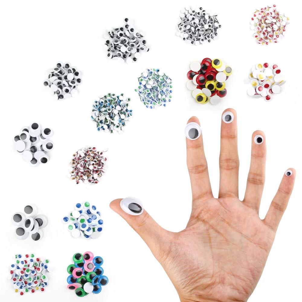 LotFancy 1100Pcs Googly Eyes Self Adhesive for Crafts, Plastic Wiggle Eyes Multi-Color - Image 8
