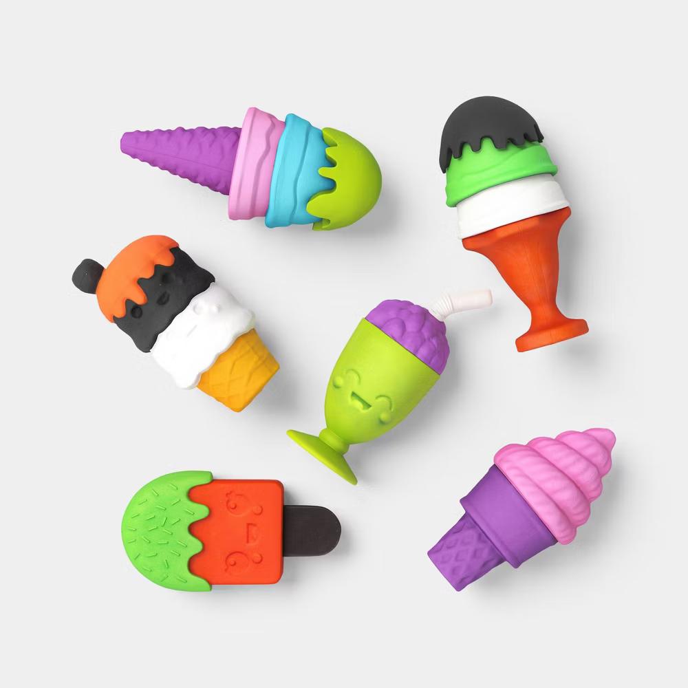 18ct 3D Food Erasers Party Favor - Image 2
