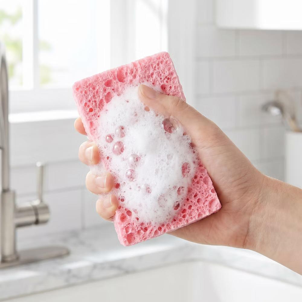 Kitchen Household Cleaning Non-Scratch Cleaning Sponge 6 Pcs - Image 34