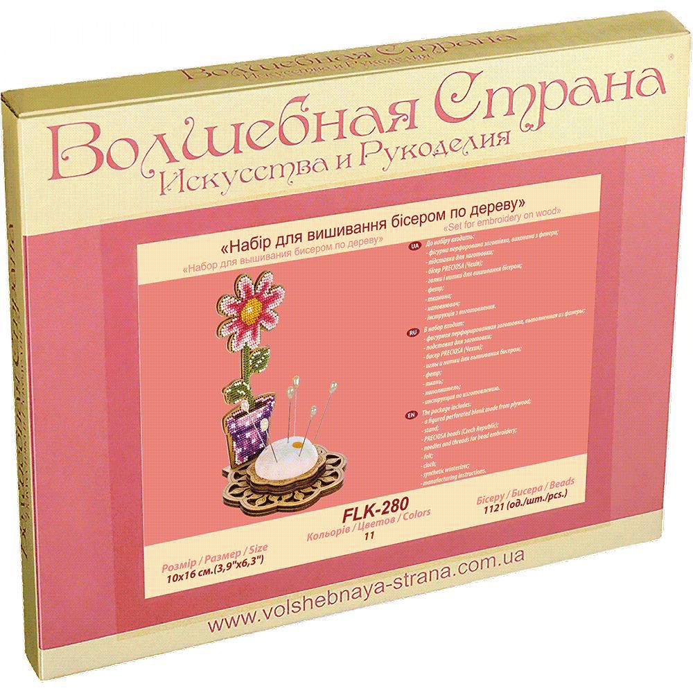 Crafts Bead embroidery kit on wood FLK-280 - Image 4