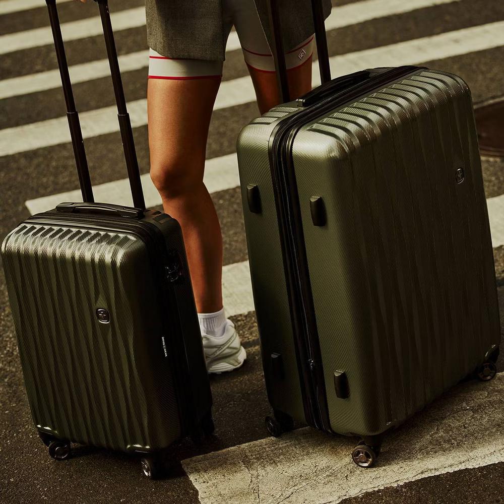 Energie Hardside Large Checked Spinner Wheels Suitcase - Image 35