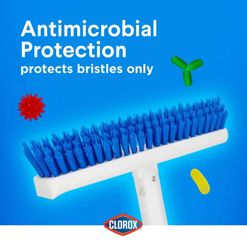 48 inch Max Reach Tub & Tile Grout Scrub Brush: Multi-Surface Cleaning, Household Scrub Tool