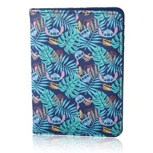 Stitch Navy Hawaiian Print Passport Holder - Travel Organizer