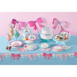 Say Hooray! Horse Charm Dessert Party Disposable Paper Plates 7" - 32ct