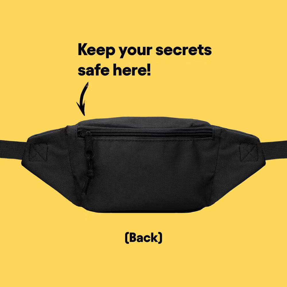 Dalix Fanny Pack w/ 3 Pockets Traveling Concealment Pouch Airport Money Bag - Image 10