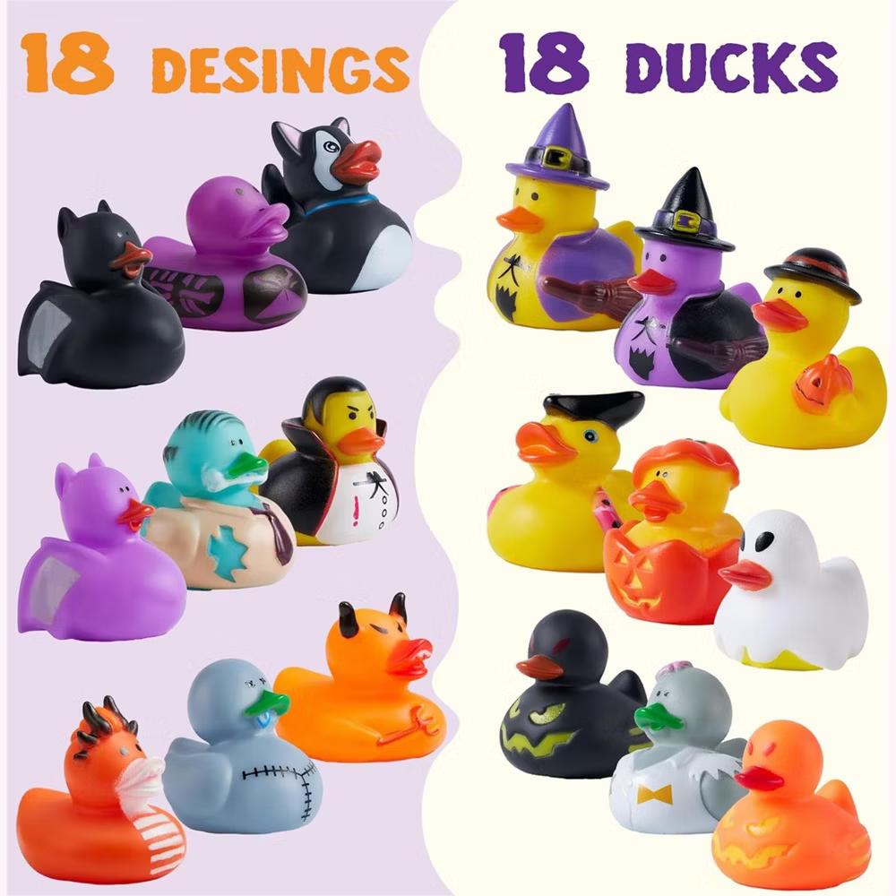 Halloween Party Supplies, Rubber Ducks Party Toys for Halloween Goodie Bag Fillers Decorations School Classroom Game Prizes Baby Bath Toy - Image 14