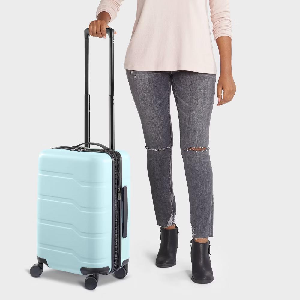 Hardside Carry On Spinner Wheels Suitcase - Image 2