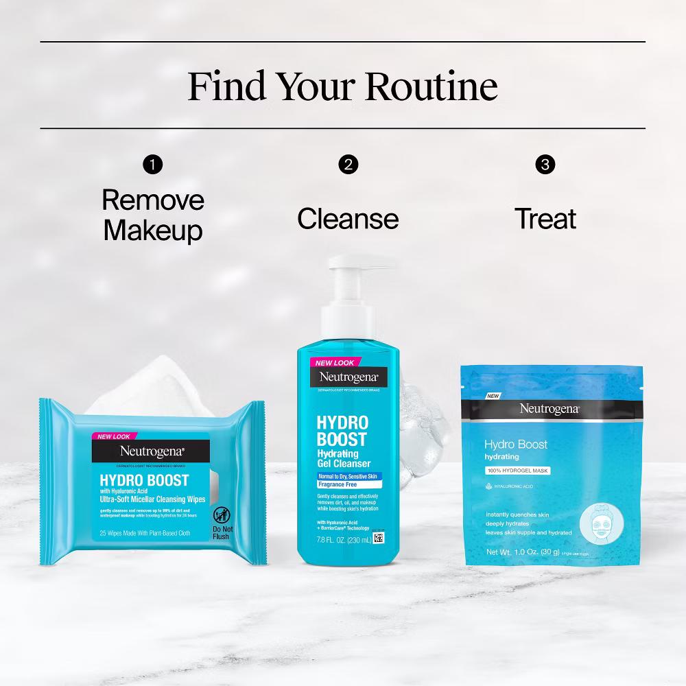 Neutrogena Hydro Boost Moisturizing Face Mask with Hyaluronic Acid for Dry Skin - 1oz: Noncomedogenic, Paraben-Free, Scented - Image 5