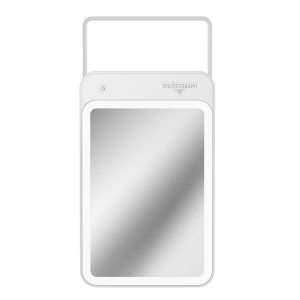 Impressions Vanity Chic Tri Tone LED Makeup Mirror with Stand, Touch Sensor Control, Adjustable Brightness, Sleek Tabletop Vanity Mirror