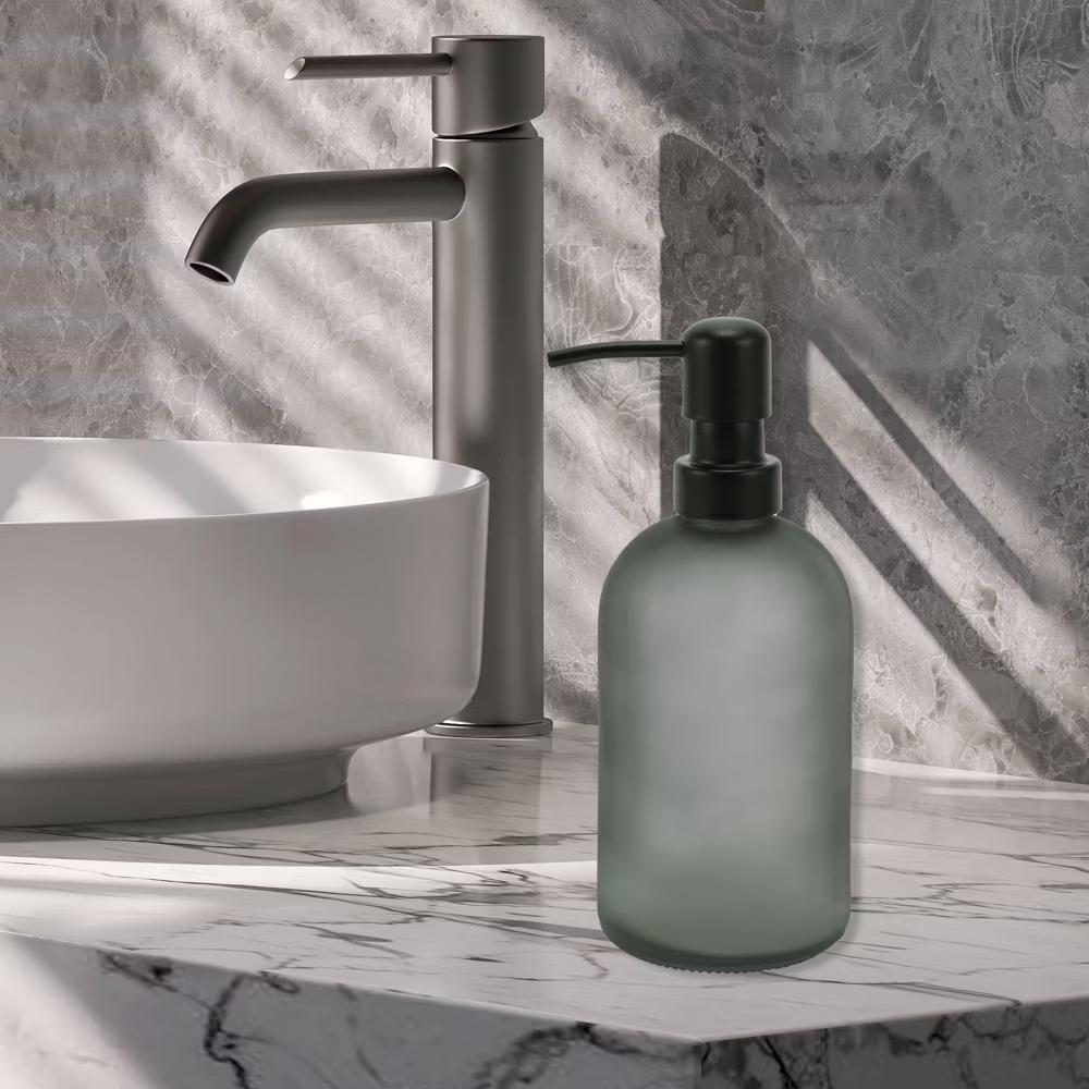 Simple Cylindrical Soap Pump Dispenser for Kitchen 400ml 1 Pc - Image 6