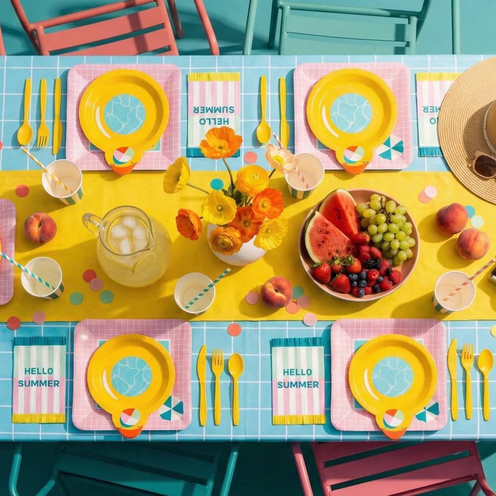 House of Party Table Hero Paper Party Kit Cool in the Pool - Image 2