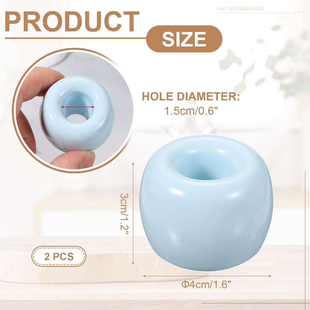 Mini Ceramics Toothbrush Holder Stands 2 Pcs - Image 7