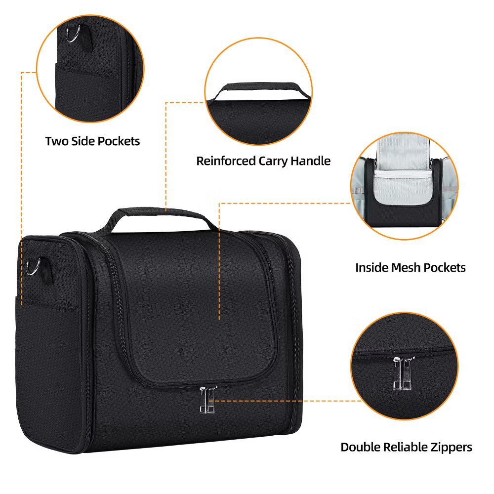Large Capacity Toiletry Bag for Women and Men, Hanging Toiletry Organizer Cosmetics Makeup Bag - Image 5