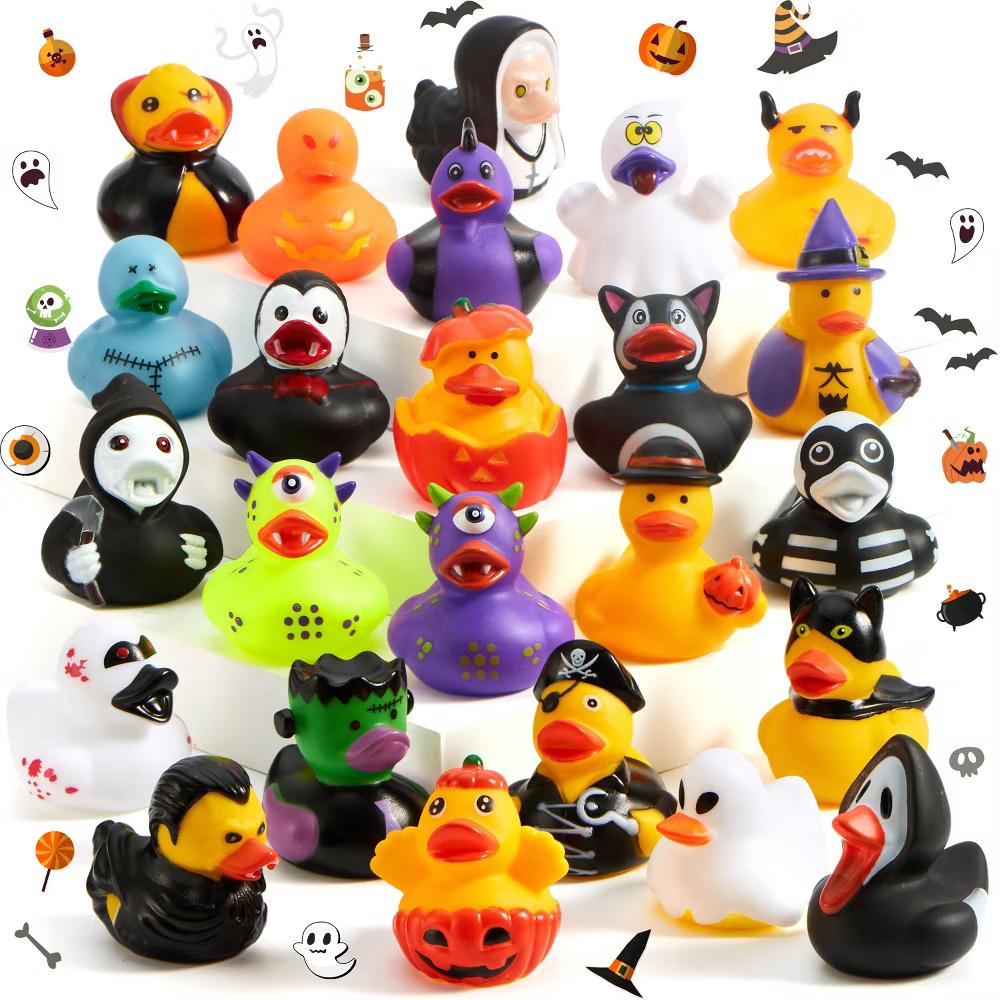 Halloween Party Supplies, Rubber Ducks Party Toys for Halloween Goodie Bag Fillers Decorations School Classroom Game Prizes Baby Bath Toy - Image 28