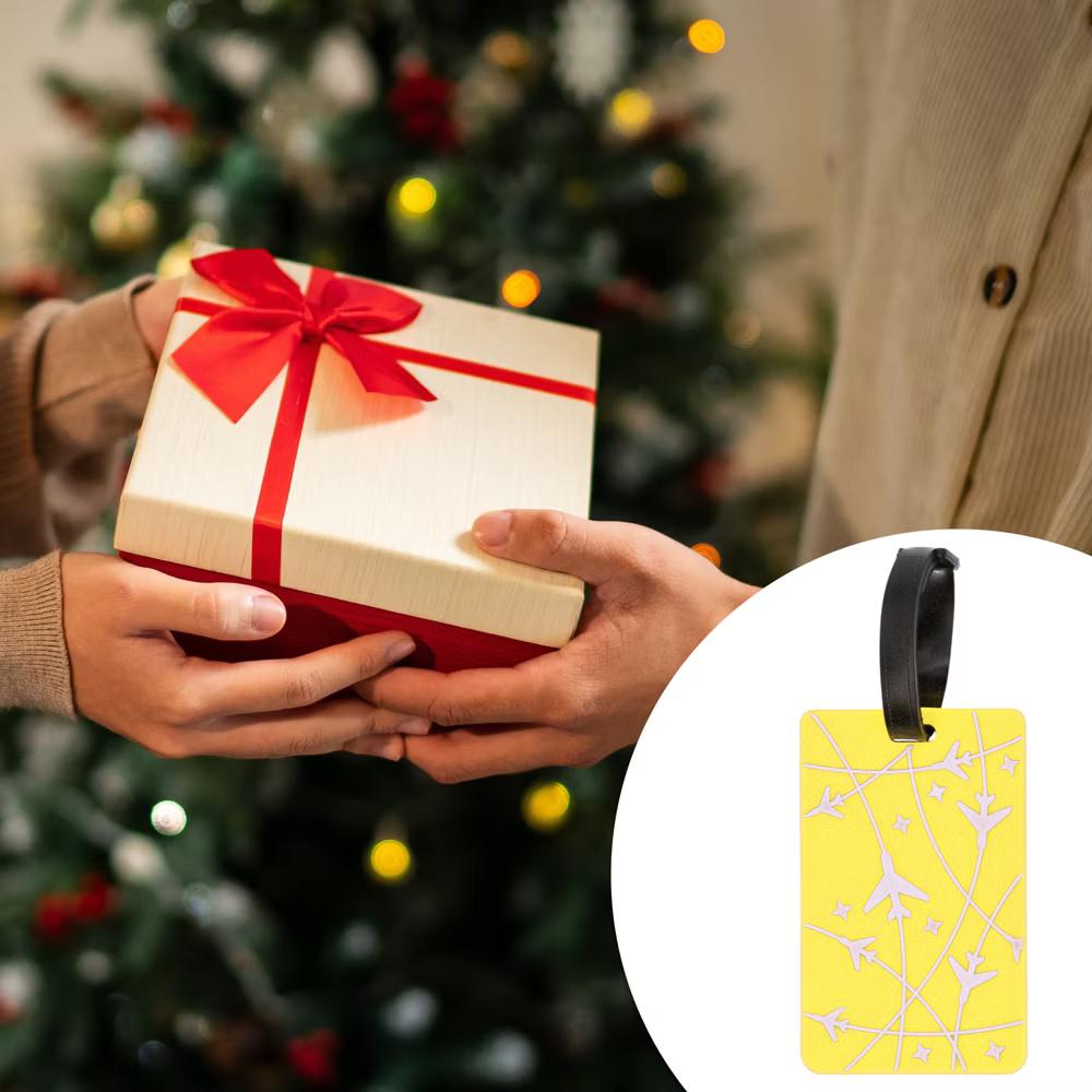 Airplane Lines Pattern Luggage Tag 1 Pc - Image 17