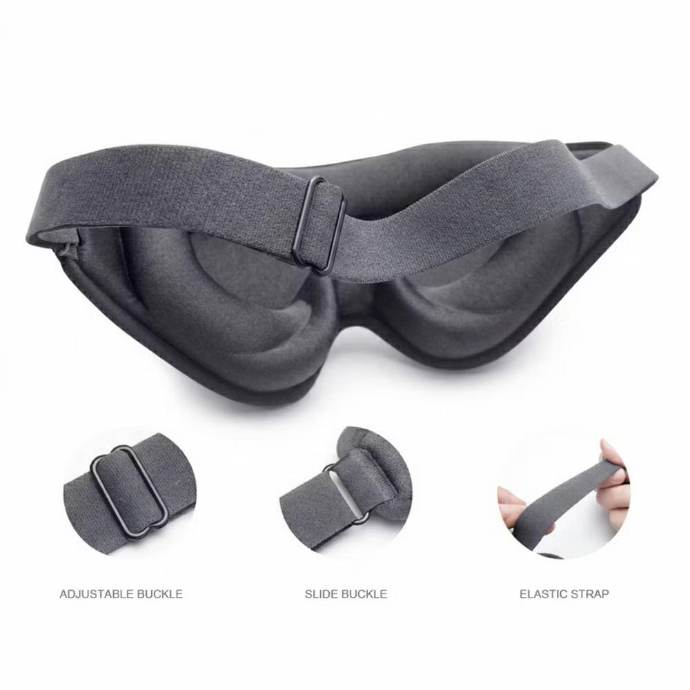 3D Contoured Sleep Eye Mask with Memory Foam Padding Adjustable Strap and Full Light Blocking Design - Image 9