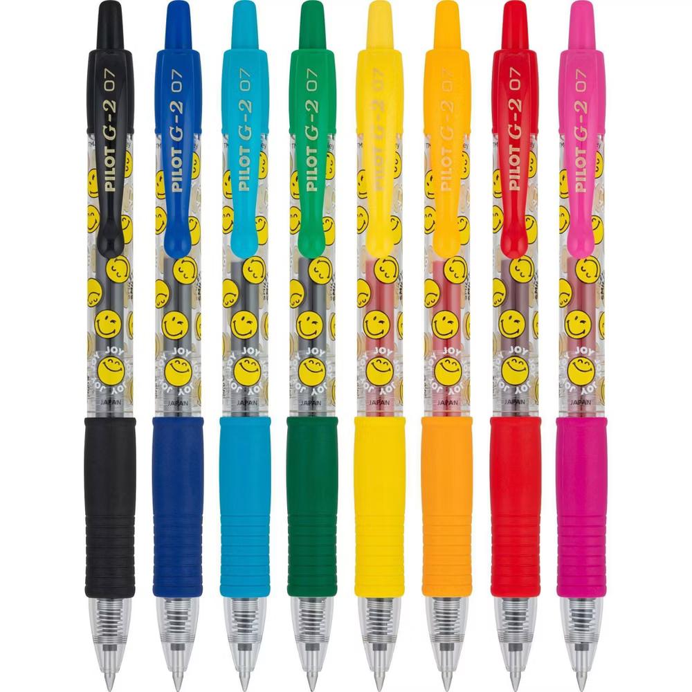 G2 Gel 8pk Smiley World Gel Pens Fine Point 0.7mm Multicolored Ink - Image 7