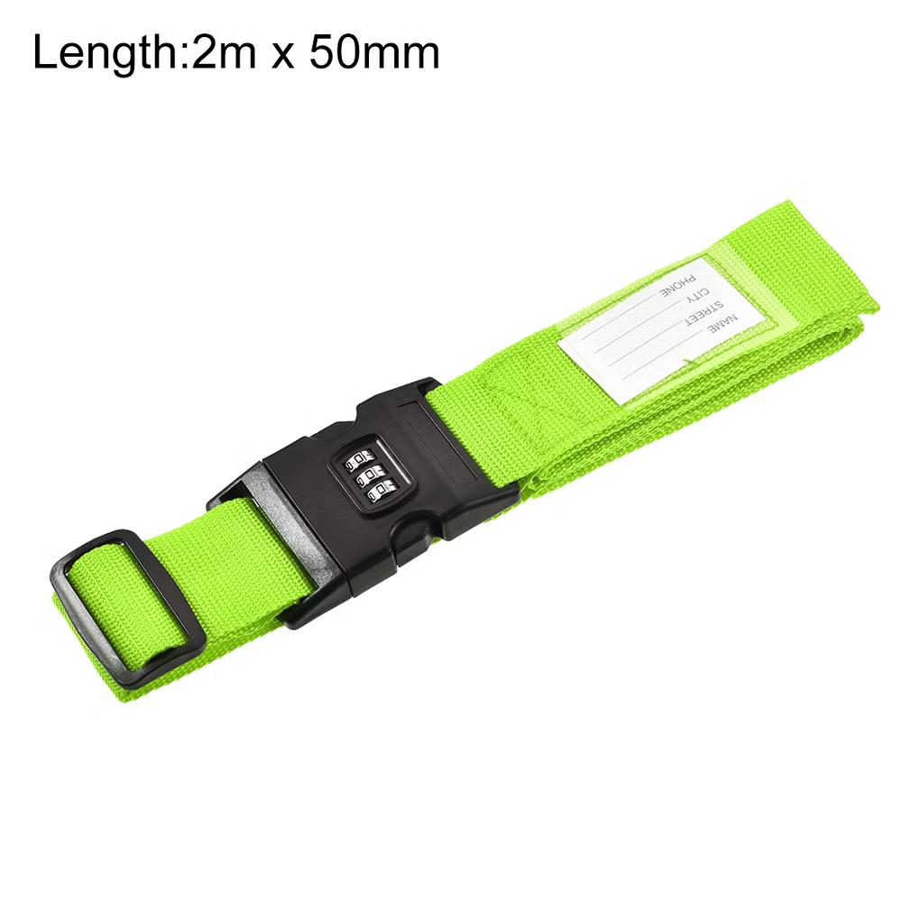 Travel Packing Adjustable Luggage Strap with Buckle and Combination Lock - Image 12