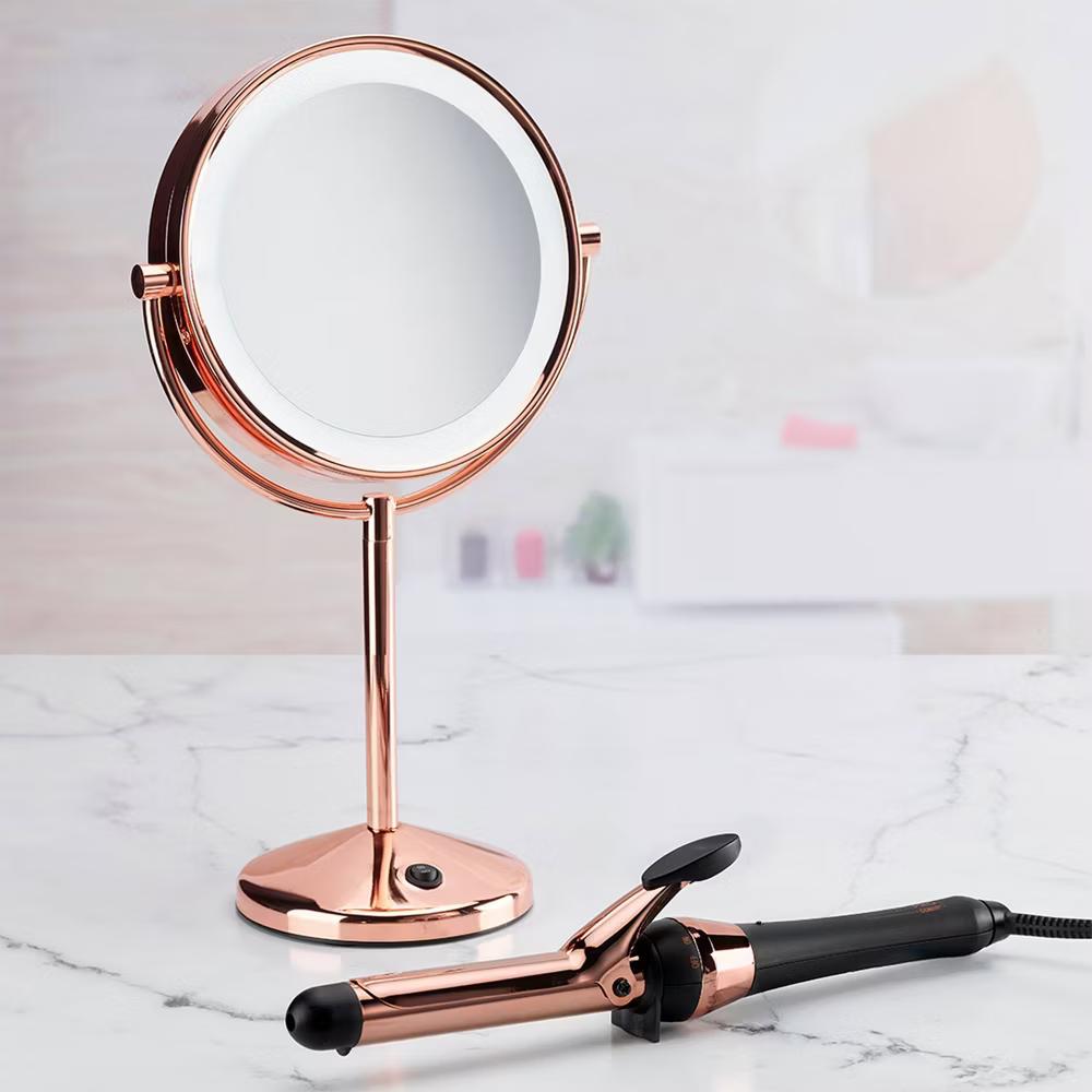 Conair LED Vanity Mirror with 1x and 10x Magnification Rose Gold - Image 7