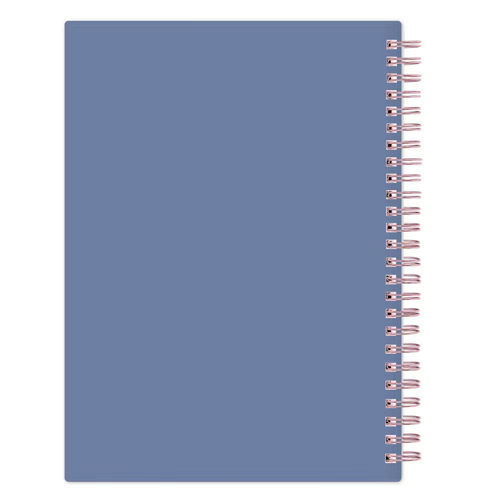 WAAV 5.875"x8.625" 2026-2027 Weekly/Monthly Planner Notes Carrie Blue Frosted Wirebound - Image 9