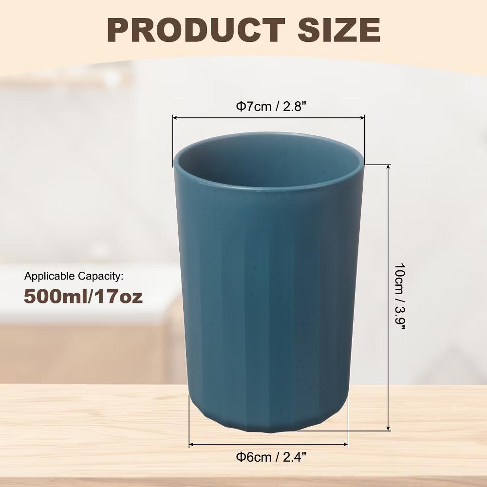 Reusable Plastic Practical Gift Bathroom Toothbrush Glasses 2.8 2.8 3.9 Inch - Image 4