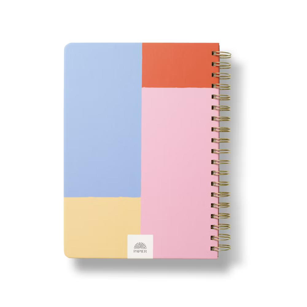 Papier Productivity Planner 9.84"x7.48" Spiral Plan Typographic, Hard Cover