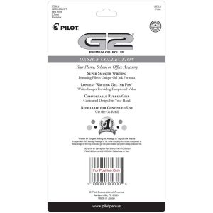 5pk G2 Design Collection Dots Gel Pens Fine Point 0.7mm Black Ink