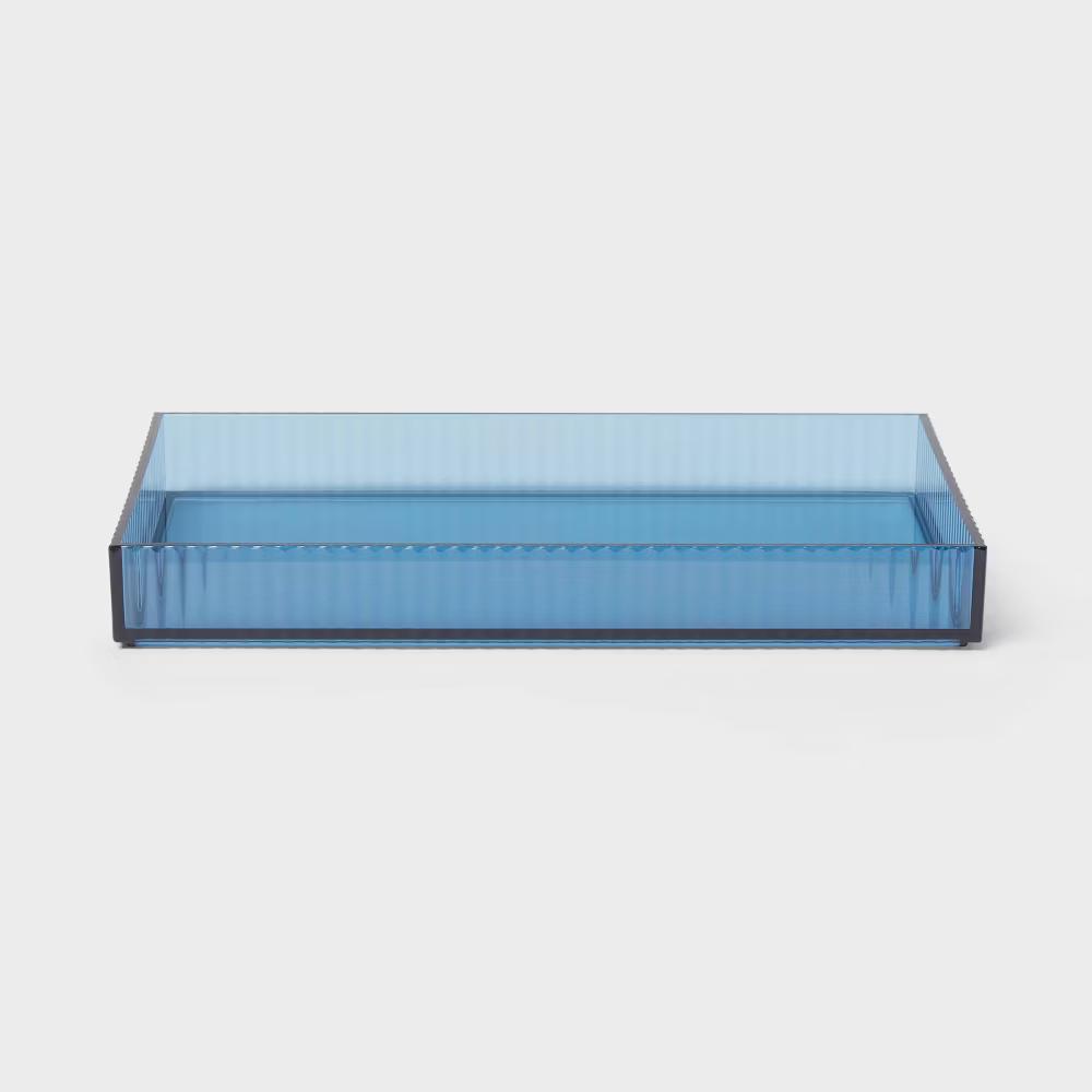 Ribbed Tray Blue - Image 2