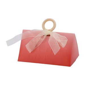 Gift Boxes with Ribbons and Wood Rings 5.12"x2.91"x2.56" Red 20 Pcs