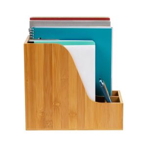 Bamboo File Organizers Brown