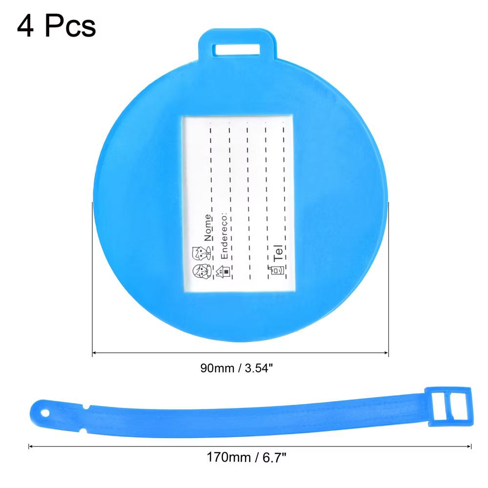 Durable Lightweight Backpack Travel ID Luggage Tag 4 Pcs - Image 3